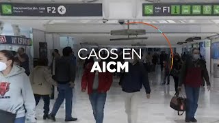 Caos en el Aeropuerto de la Ciudad de México por tormenta invernal en Estados Unidos