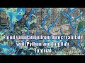 Flood simulation from direct rainfall with Python and Landlab - Tutorial