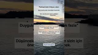 Partnerinizin İhtiyaçları #psikoloji #terapi #mentalsağlık #romantikilişkiler #iletişim