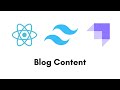 Build A Blog Website | React JS, Strapi CMS, Tailwind CSS | Part 7: Blog Content