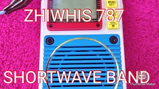 ZHIWHIS ZWS-787 RADIO SHORTWAVE BAND SCAN