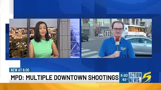 MPD investigates two separate downtown Memphis shootings