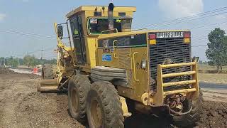 รีวิว CAT 140H สายปาด สายดัน  งานขยาถนนวิ่งแข่งกันจัดเต็ม motor grader