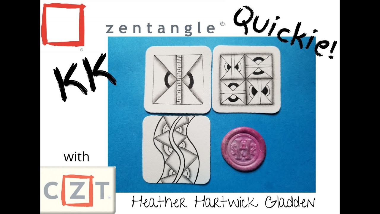 Kk Zentangle Quickie Youtube
