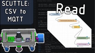 SCUTTLE Robot - nodered read csv to send mqtt