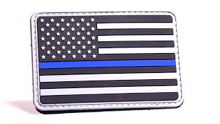 Thin Blue Line PVC Patch