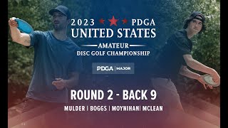 2023 PDGA U.S. Amateur Disc Golf Championships | R2B9 | Mulder, Boggs, Moynihan, McLean