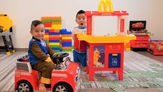 McDonalds Drive Thru Prank Pretend Play With Calvin Kaison CKN