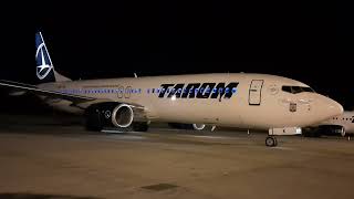 YR-BGK TAROM BOEING 737-800 Come To The Stand And Stop The Engines