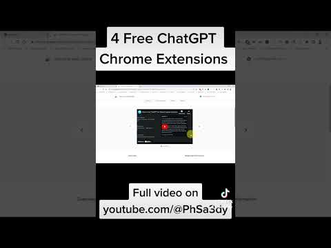 4 Free ChatGPT Chrome Extensions #chrome #tech #chatgpt #ai #tricks #tips #how #web #guide