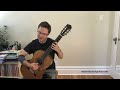 brouwer etude no. 14 and lesson for classical guitar