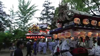 平成29年　海原天満社 春季大祭 ２日目　夜巡行に出発