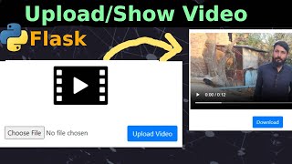 Upload, Show and Download Video in Flask with Source Code | Reusable Project Component | Ubaid