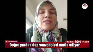 Cumayeri Belediyesi doğru yardımın işe yaradığını gösterdi depremzedeler teşekkür ve bol bol dua ett