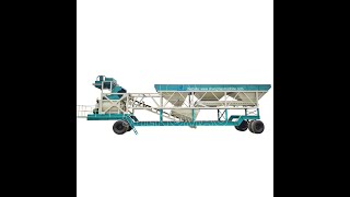 Twin shaft mixer type of mobile concrete batching plant/YHZM drum mixer type mobile batching plant