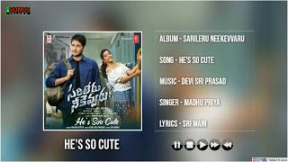 He's Soo Cute Full Song | Sarileru Neekevvaru Songs || Mahesh Babu, Rashmika || DSP || Anil Ravipudi