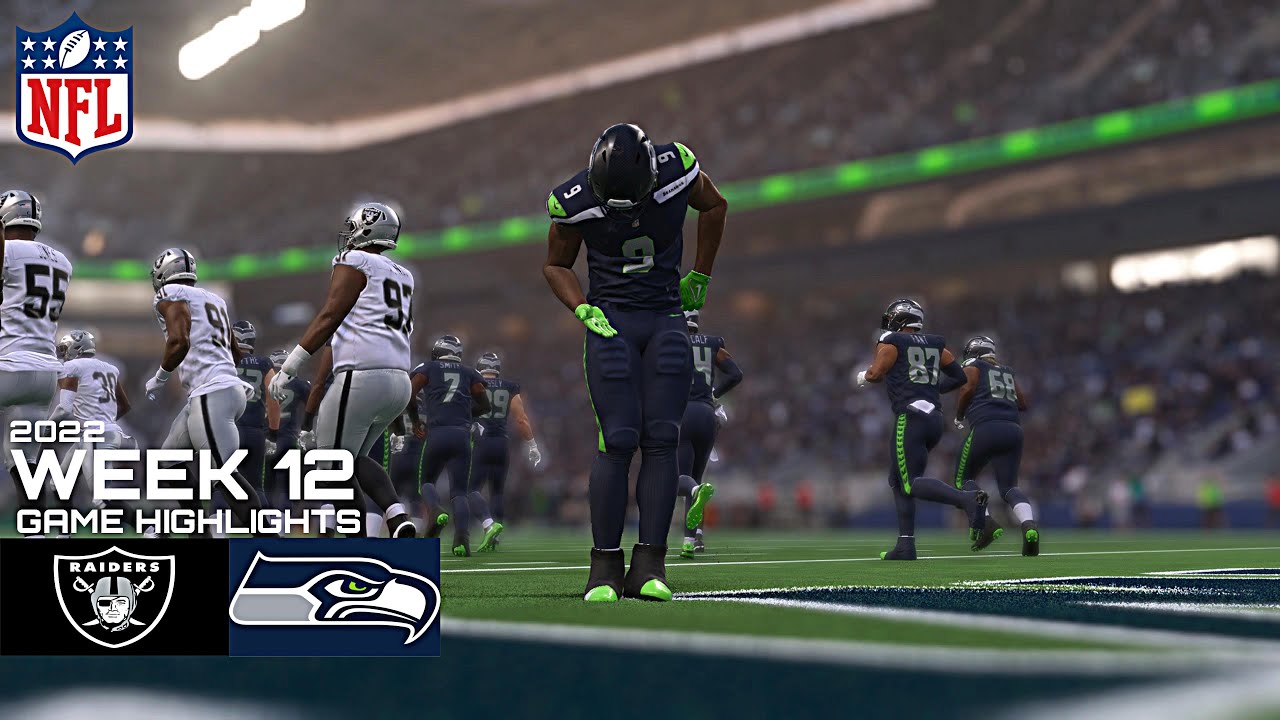 Seahawks Vs Raiders NFL Week 12 Simulation (Madden 23 Gameplay) - YouTube