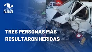 Accidente de tránsito entre varios vehículos en Cesar dejó tres muertos