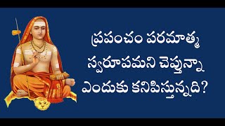 ప్రపంచం పరమాత్మ స్వరూపమని చెప్తున్నా ఎందుకు కనిపిస్తున్నది?