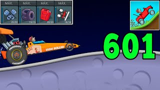 Hill Climb Racing - DRAGSTER  in MOON - Gameplay Walkthrough Part 601(Android,iOS)