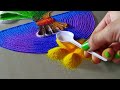 वटपौर्णिमा 🙏🏻🌳🌺 easy rangoli design using spoon vat poornima rangoli rangoli vat poornima rangoli