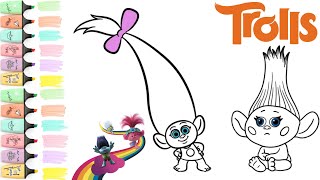 Trolls Smidge and Keith Coloring Fun | Coloring With @boldandcozy #coloringpage #enjoykids #trolls