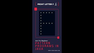 Print Alphabet F In Java #Shorts #Coding