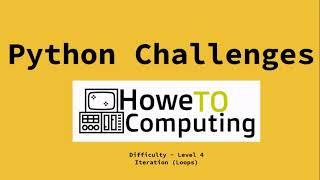 Python challenges level 4 challenge 9