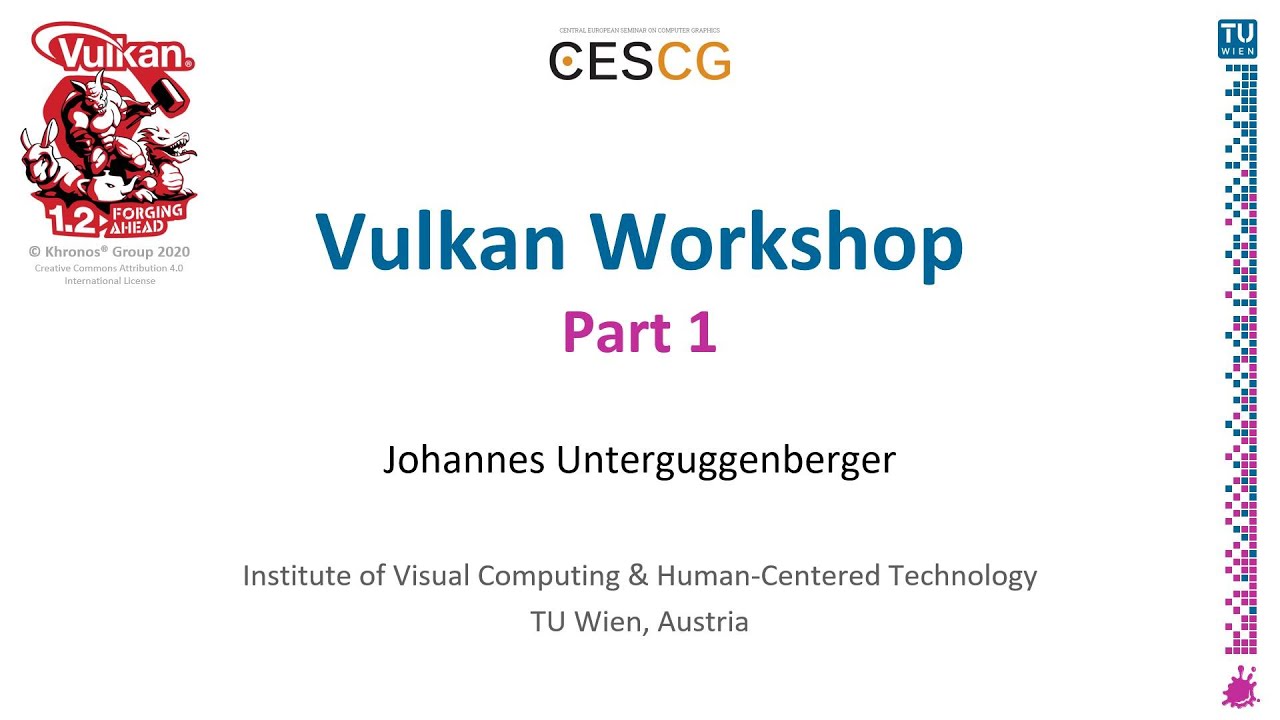 Vulkan Workshop Part 1 Code Available On Github Youtube