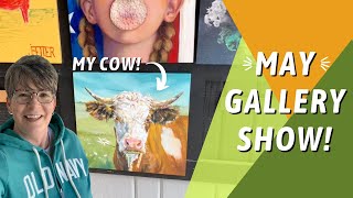 MAY ART GALLERY SHOW! Downtown Omaha Gallery Artist Vlog! By: Annie Troe