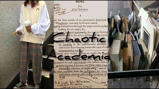 Chaotic academia aesthetic