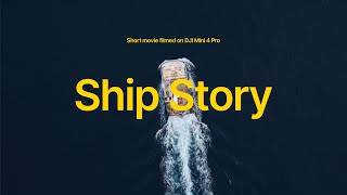 Incredible Flight: DJI Mini 4 Pro Over a Ship in the Sea