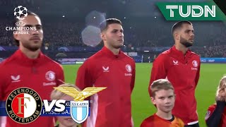 🇲🇽 ¡Santi Giménez ENTONA himno de Champions! | Feyenoord vs Lazio | UEFA Champions League 2023/24
