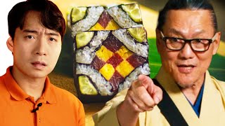 Uncle Roger Review Iron Chef Morimoto Make Sushi