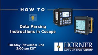 How To: Data Parsing Instructions in Cscape