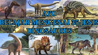 AYO BELAJAR DAN MENGENAL 35 JENIS DINOSAURUS..!!