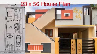 23 x 56 House Plan  | East Facing 1150 Sqft 2BHK Independent House