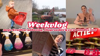 MEGA KRUIDVAT UNBOXING, LEKKERE RECEPTEN, TUIN OVER HOOP \u0026 SHOPRONDJES | zeg maar Fem | Weekvlog