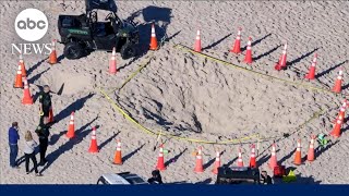 Girl dies after sand hole collapses
