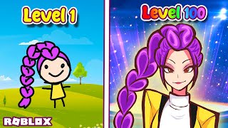 Level 1 Rumi or LEVEL 100 Rumi? | Roblox | KPOP Demon Hunters Evolution
