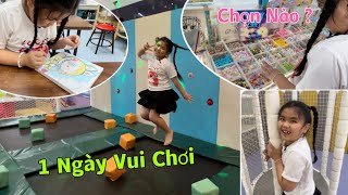 Đến Khu Vui Chơi Gần Nhà Có Nhiều Trò Chơi Thú Vị Không Muốn Về | Kitty Rio Family