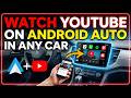 Watch YouTube on Android Auto in any Car (Android 15 & 16+)