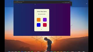 Simon says game created using HTML, CSS and Javascript