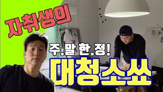 부지런한 7년차 자취생의 주말 대청소 루틴 영상 / 다큐같은 브이로그 / 자취뭉치의 정석