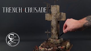 Building terrain for Trench Crusade. The Cross