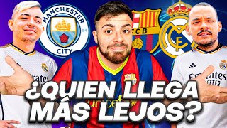 ¿QUIEN LLEGARÁ MAS LEJOS EN LA CHAMPIONS LEAGUE? Real Madrid, Manchester City, Barcelona. DEBATE