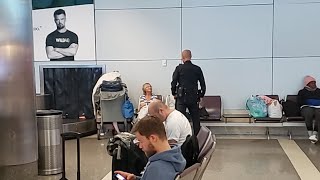 LAX PD crackdown on the  Homeless at LAX