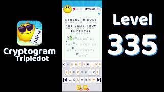 Cryptogram Tripledot Level 335 Answer | SolutionGuruji