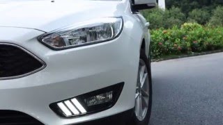 iJDMTOY Ford Focus LED Daytime Running Lights in Mustang Style