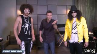 Ryan Seacrest Learns How To Shuffle From LMFAO | On Air With Ryan Seacrest